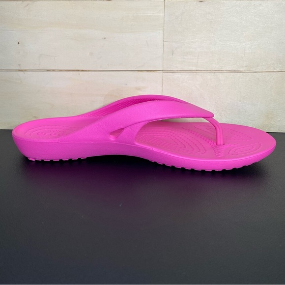 Crocs Kadee 2 Sandals Pink Women's Size 7 Shoes Waterproof Flip Flops - Picture 3 of 11